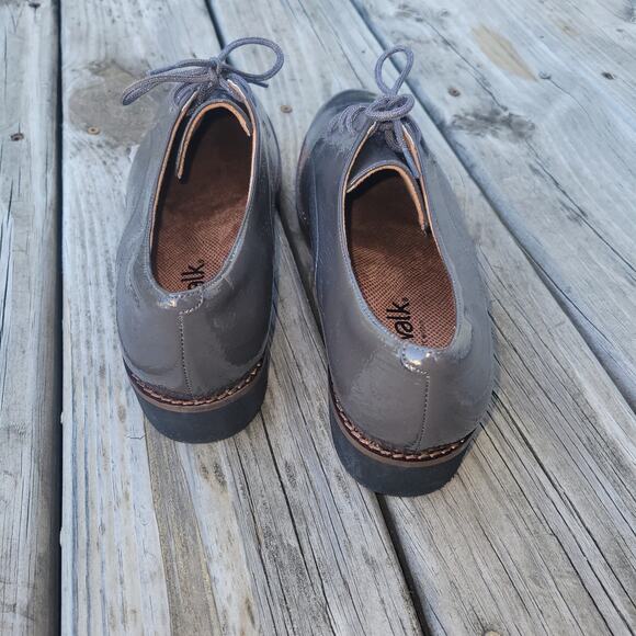 Softwalk Willis Oxfords Flats Womens Size 11 Patent Dark Grey Comfort - Picture 3 of 7
